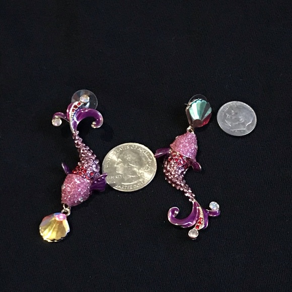 Betsey Johnson mismatch pink fish - Picture 9 of 11